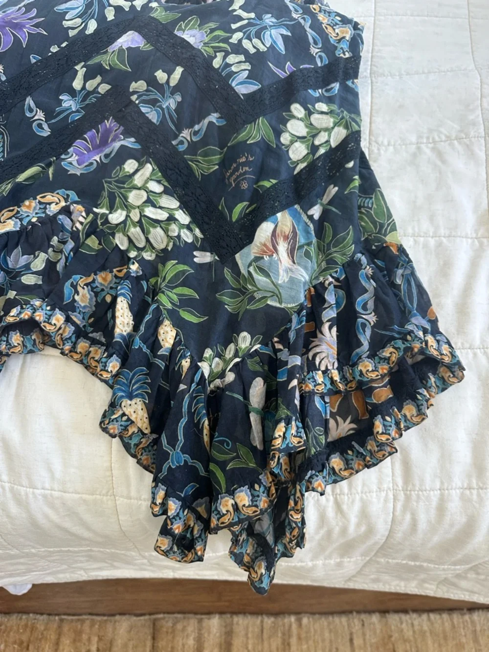 Farm Rio Floral Ruffle Midi Dress - Picture 5 of 10